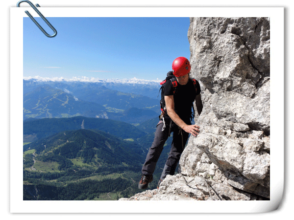 Klettersteig am Dachsetin