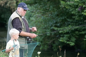 Fischen am Mühlbach 150 meter entfernt vom Ferienhaus......